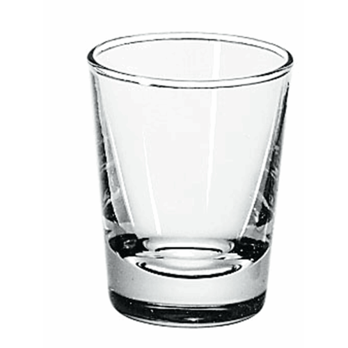 dit transparante shotglas met een inhoud van 6 cl kan zowel bedrukt als gegraveerd worden
